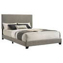 Dorian Fabric Upholstered Panel Bed Taupe
