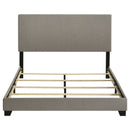 Dorian Fabric Upholstered Panel Bed Taupe