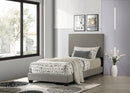 Dorian Fabric Upholstered Panel Bed Taupe
