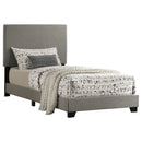 Dorian Fabric Upholstered Panel Bed Taupe