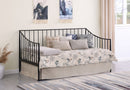 Newbury Metal  Daybed Bed Frame Matte Black