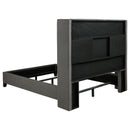 Bancroft Upholstered Wingback Bed Grey