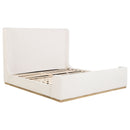 Nala Upholstered  Sleigh Bed Cream