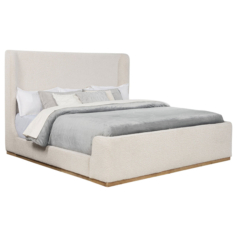 Nala Upholstered  Sleigh Bed Cream