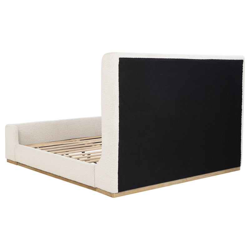 Nala Upholstered  Sleigh Bed Cream