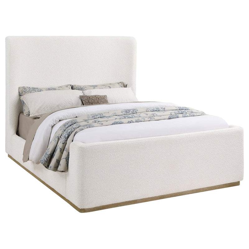 Nala Upholstered  Sleigh Bed Cream