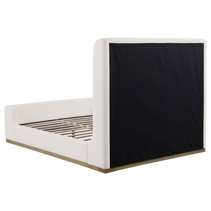 Nala Upholstered  Sleigh Bed Cream