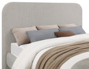 Wren Upholstered  Panel Bed Grey