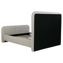 Wren Upholstered  Panel Bed Grey