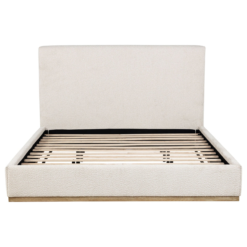 Knox Upholstered  Panel Bed Cream