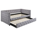 Mockern Upholstered  Daybed with Trundle Grey