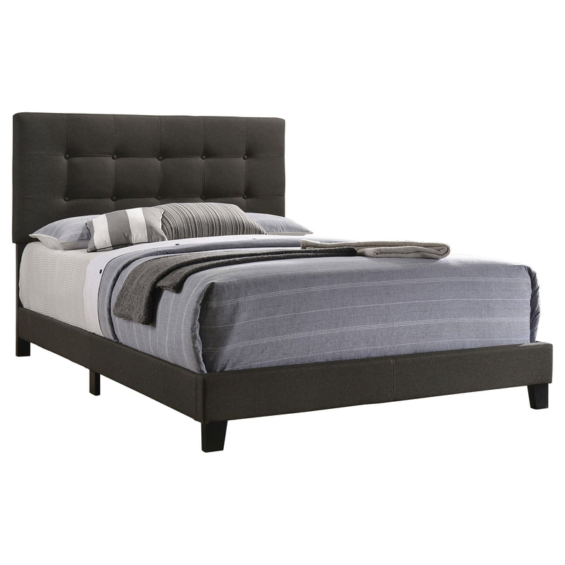 Mapes Upholstered  Panel Bed Charcoal