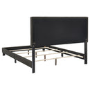 Mapes Upholstered  Panel Bed Charcoal
