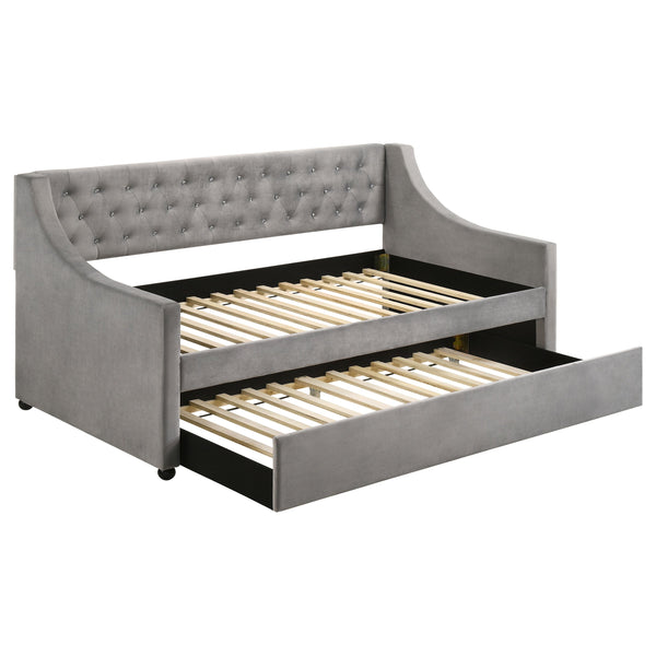 Chatsboro Upholstered  Daybed with Trundle Grey