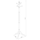 Riona 6 Hook Freestanding Wood Coat Rack Hat Hanger Merlot