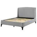 Mosby Upholstered  Wingback Bed Grey