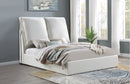 Gwendoline Upholstered  Panel Bed White