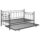 Nocus Metal  Daybed with Trundle Gunmetal