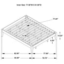 Hounslow California King Universal Platform Bed Black