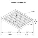 Hounslow California King Universal Platform Bed Black