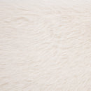 Rebecca Faux Fur Upholstered California King Bed Cream