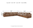 Emilia 4-Piece Sectional with Ottoman