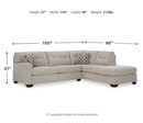 Mahoney 2-Piece Sectional with Ottoman