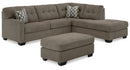 Mahoney 2-Piece Sectional with Ottoman