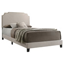 Tamarac Upholstered  Panel Bed Beige