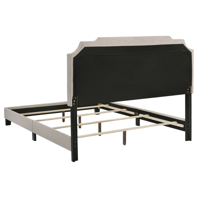Tamarac Upholstered  Panel Bed Beige
