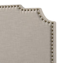 Tamarac Upholstered  Panel Bed Beige