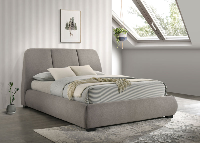 Mokena 46-inch Upholstered  Platform Bed