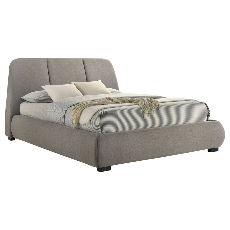 Mokena 46-inch Upholstered  Platform Bed