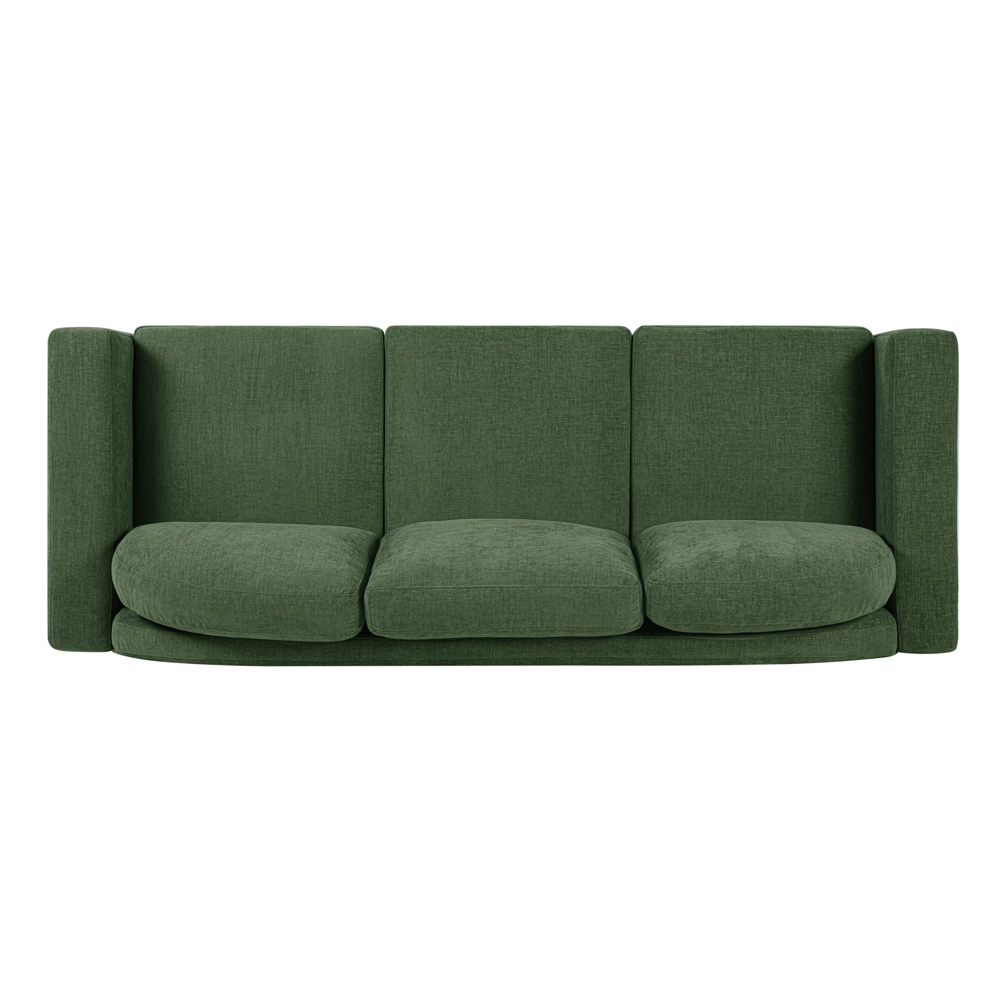 Modern 3 Seater Sofa With Curved Backrest
