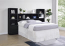 Westpark 3-piece Bedroom Set Bookcase Headboard Black