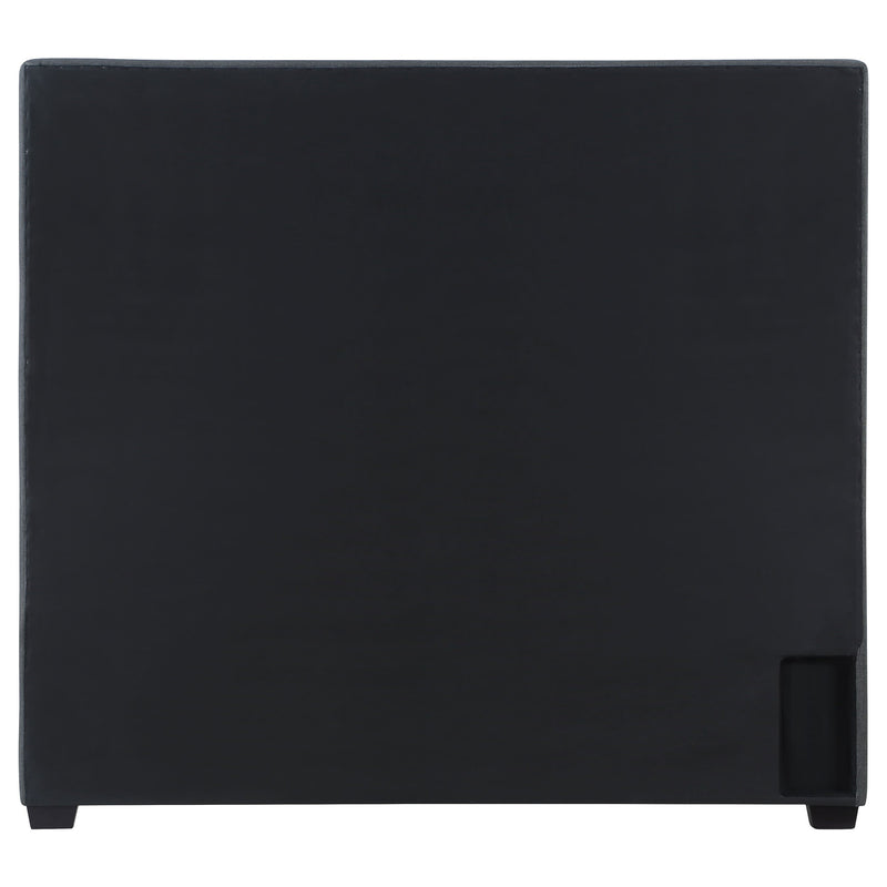 Bowfield Upholstered  Panel Bed Charcoal