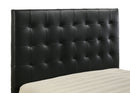 Medley Genuine Leather Panel Platform Bed Black