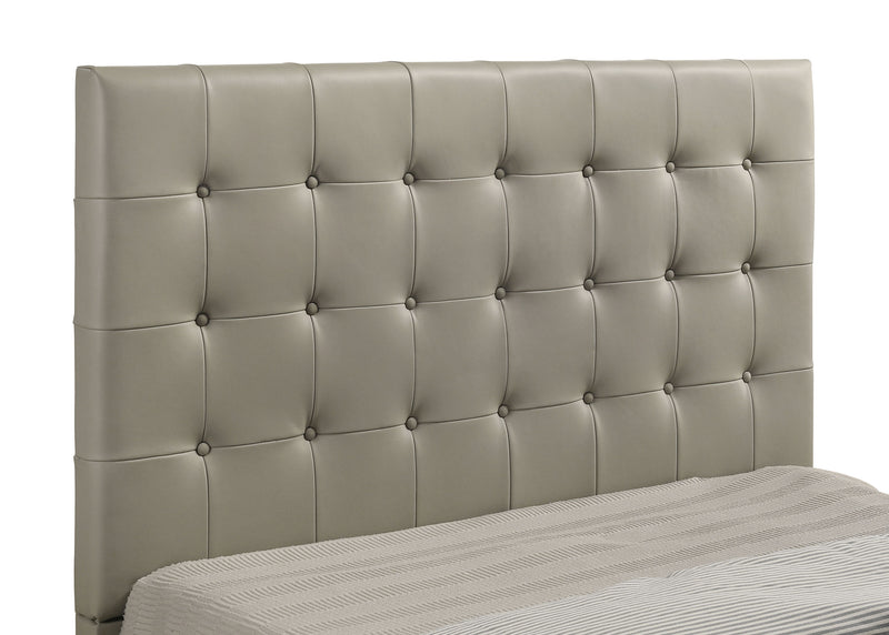 Medley Genuine Leather Panel Platform Bed Black