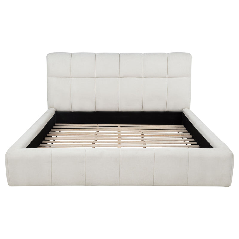 Nollet 48-inch Upholstered Panel Platform Bed