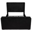 Centergrove Upholstered Queen Wingback TV Bed Black