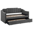 Kingston Upholstered  Daybed with Trundle Charcoal