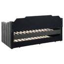 Kingston Upholstered  Daybed with Trundle Charcoal