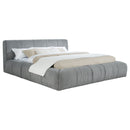 Wilshire Upholstered California King Platform Bed Grey