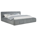 Wilshire Upholstered California King Platform Bed Grey