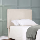 Izzy Upholstered King Panel Headboard Sand
