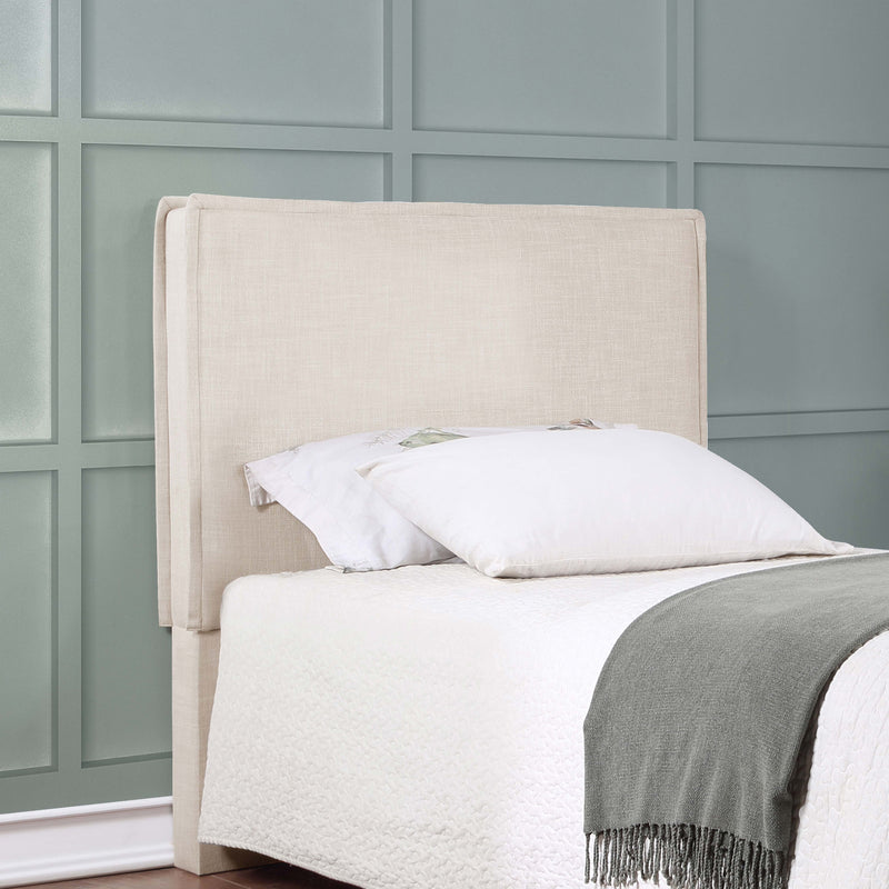 Izzy Upholstered King Panel Headboard Sand