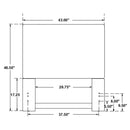 Izzy Upholstered King Panel Headboard Sand