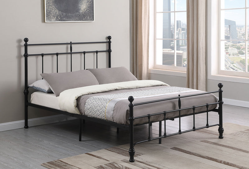 Novak 48-inch Metal  Open Frame Bed Matte Black