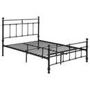 Novak 48-inch Metal  Open Frame Bed Matte Black