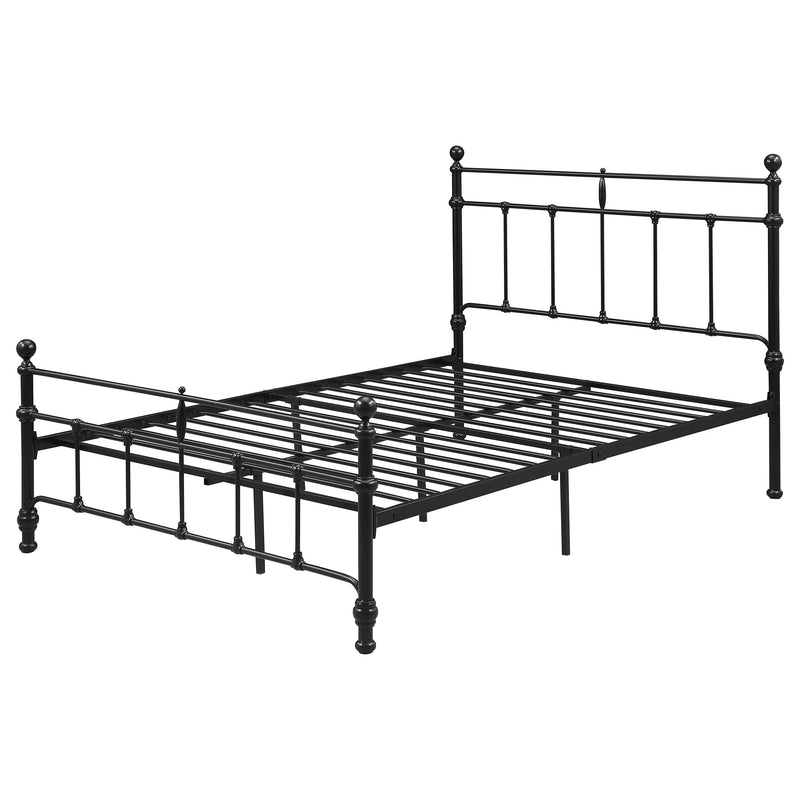 Novak 48-inch Metal  Open Frame Bed Matte Black